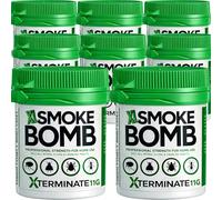 Xterminate XL 11g Smoke Bomb Fogger Killer For Fleas, Bed bug, Carpet Moths, Cluster Fly, Silverfish, Carpet Beetle Insects (HSE Approved And Tested) (8 x 11g)