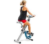 XTERRA Fitness FB150 Folding Exercise Bike, Silver, 31.5L x 18W x 45.3H in.
