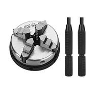XTevu 4 Jaw Reversible Self Centering Manual Lathe Chuck for Woodworking, K02-63/ M14, Thread Mount Mini Lathe Chuck CNC Milling Drilling Tool