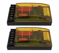 XTevu Audio Crossover, Speaker Frequency Divider 2 Way Unit, 120W Overcurrent Protection 12V for Car Sound System, Pair Universal Replacement