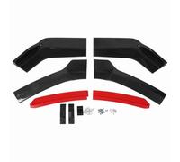 XTevu Bumper Lip, Front Spoiler Set, 6PCS Chin Diffuser with Carbon Fiber Pattern Universal Fit for Car Aerodynamic Upgrade