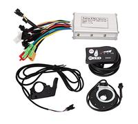 XTevu Electric Bike Motor Controller Kit Brushless Motor Sine Waves Controller Boosters Thumb Throttle Meter Set 24V 36V 48V Motor Speed Brush Controller