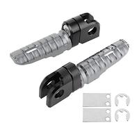 XTevu Front Foot Pegs, Motorcycle Pedals Step Plates Pair Compatible with Kawasaki Ninja Z125 PRO Z250 SL Z400 Z900, Footrest Peg Replacement Set (Ti Color)