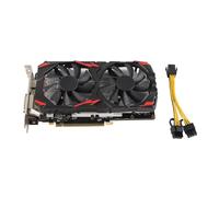 XTevu Graphics Card, RX 580 8GB GDDR5 GPU Video Card 256bit PCIe 3.0 x16 Dual Fan Cooling, 8K Display Support for Gaming PC Desktop and Multiple Monitor Setup, HDMI DP DVI Output