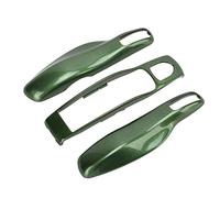XTevu Key Fob Cover, Compatible with Porsche Panamera/Cayenne/Macan/Boxster/Cayman/911/718, Remote Key Shell & Key Case for Smart Key, Full Cover Replacement, Green