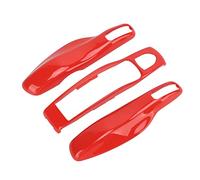 XTevu Key Fob Cover, Compatible with Porsche Panamera Cayenne Macan Boxster Cayman 911/718, Remote Key Case & Key Shell for Keyless Entry Remote, Lava Orange Colour with Full Button Access