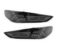 XTevu LED Tail Lights, Dynamic Rear Lamp Assembly, Smoked Lens Rear Signal Lights Compatible with Hyundai Sonata 9 2018-2019, Tail Light Housing, LED Brake Lamp Unit