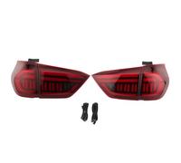 XTevu Tail Lights Assembly, LED Rear Lamp Replacement Compatible with Honda Fit Jazz Life 2020-2021, Car Brake Light Module (Red)
