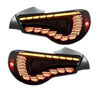 XTevu Tail Lights, LED Brake Lamps Turn Signal Assembly, Compatible with Subaru 2012 2021, GTS Dynamic Rear Light Replacement (Smoky Black)
