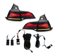 XTevu Taillight Assembly, LED Rear Signal Lamp, Compatible with Tesla 2017-2022, Dynamic Brake Reverse Fog Light