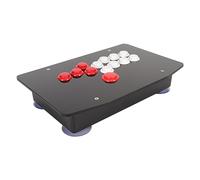XTevu Universal Arcade Fight Stick with USB 2.0 Port 5 Directional Keys and 8 Large Function Buttons Arcade Game Fighting Joystick