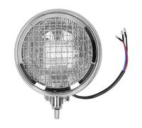 XTevu Universal Retro Round Motorcycle Headlight 6Inch Chrome Vintage Lamp with Clear Lens, 12V Halogen Headlamp Bulb for Classic Motorcycles
