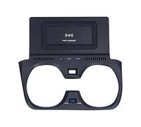 XTevu Wireless Phone Holder, 15W QI Charging Pad Compatible with 3 Series G20 G28 2019-2020, QC3.0 USB Charging Dock, Car Mount Wireless Charging Station