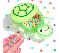 Xthrotsenk 200 Pcs Small Resin Turtle with 1 Pcs Large Turtle, Mini Luminous Turtles Miniature Glow in the Dark Mini Figurines for Miniature Landscapes, Small Garden Decorations (Green)