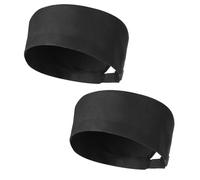 Xthrotsenk 2Pcs Black Chef Hat Chefs Hat Kitchen Skull Cap Adjustable Chefs Skull Cap Sushi Hats Breathable Chef Beanie for Baking Cooking, Unisex, Women Men Adults