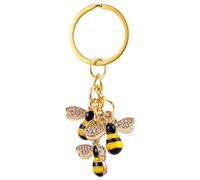 Xthrotsenk Bee Keychain Women Keychain Charms Honey Bee Keyrings Accessory Queen Cute Bees Gifts Key Chain Decor for Wallet Purse Handbags Backpack Accessories