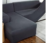 XTHY Corner Sectional Couch Sofa/Covers L Shape Blue/Beige/Grey Right/Left Sofa Protector Set Soft Super Stretch L-Type Polyester Fabric Sofa Slipcovers Chaise U Shaped For Living Room Cats