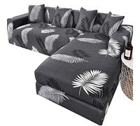 XTHY Corner Sectional Couch Sofa/Covers L Shape Blue/Beige/Grey Right/Left Sofa Protector Set Soft Super Stretch L-Type Polyester Fabric Sofa Slipcovers Chaise U Shaped For Living Room Cats