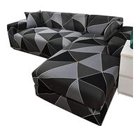 XTHY Corner Sectional Couch Sofa/Covers L Shape Blue/Beige/Grey Right/Left Sofa Protector Set Soft Super Stretch L-Type Polyester Fabric Sofa Slipcovers Chaise U Shaped For Living Room Cats