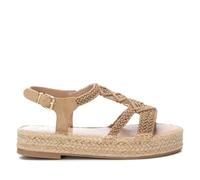 XTI 142840, Women's Flat Sandals, Beige, 38 EU, beige, 6 UK