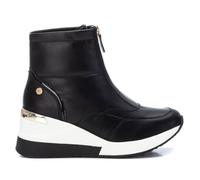 XTI Women's 141926 Buttoned Sneakers, Black/White, 3.5 UK