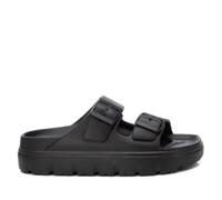 XTI Women's 142550 Flat Sandal, Black/White, 3.5 UK