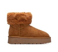Xti Women's Ankle Boots With Fur Winter Shoes Wedge Platform