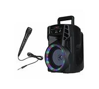 XTING Karaoke Machine,Portable Wireless Bluetooth Speaker,Stereo Super Bass Ultra Loud,with 1 Wired Microphone,for Party