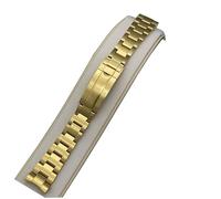 XTINKOPW 1pc 20mm Watch Strap Solid 316L Stainless Steel Men's Watches Watchband Safety Folding Buckle Parts for Submariner Deepsea NH35 Case(4mm)