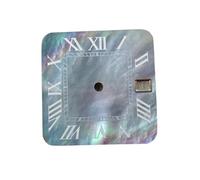 XTINKOPW 1pc 27mm Watch Dial Suitable NH35/36 Movement White Shell Sunburst Date Window Man Watch Accessories Parts Dial(A4)