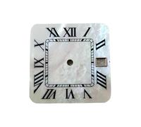 XTINKOPW 1pc 27mm Watch Dial Suitable NH35/36 Movement White Shell Sunburst Date Window Man Watch Accessories Parts Dial(A2)