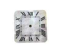 XTINKOPW 1pc 27mm Watch Dial Suitable NH35/36 Movement White Shell Sunburst Date Window Man Watch Accessories Parts Dial(A3)