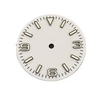 XTINKOPW 1pc 28.5mm Green Luminous Watch Dial Classic 369 Number Dial for NH35/ NH36/4R/7S Movement Fitting for 3/3.8/4.2 Position(White Black Nail)