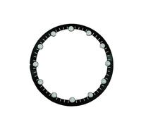 XTINKOPW 1pc 28.5mm Green Luminous Watch Dials Ring Hollowing Out Inner Shadow Watch Faces Replace Accessories for NH70 Movement(10mm)