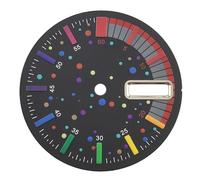 XTINKOPW 1pc 28.5mm NH36 Rainbow Series Watch Dial Dual Calendar Face for NH34 NH35 NH36A Automatic Movement Watch Accessories(WZ-N-185)
