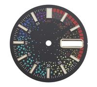 XTINKOPW 1pc 28.5mm NH36 Rainbow Series Watch Dial Dual Calendar Face for NH34 NH35 NH36A Automatic Movement Watch Accessories(WZ-N-204)