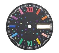 XTINKOPW 1pc 28.5mm NH36 Rainbow Series Watch Dial Dual Calendar Face for NH34 NH35 NH36A Automatic Movement Watch Accessories(WZ-N-203)