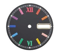 XTINKOPW 1pc 28.5mm NH36 Rainbow Series Watch Dial Dual Calendar Face for NH34 NH35 NH36A Automatic Movement Watch Accessories(WZ-N-202)