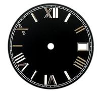 XTINKOPW 1pc 28.5mm Roman Numerals Scale NH35 Watch Dial Single Calendar Face for NH34 NH35A NH36 Movement Watch Accessories(WZ-N-433)
