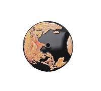 XTINKOPW 1pc 28.5mm Watch Dial Flame Planet Earth Surface No Date Faces Space Earth Watch Dial Replacement Parts for NH35/NH34 Movement(Flame)