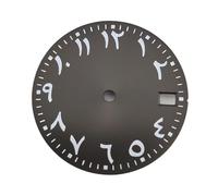 XTINKOPW 1pc 28.5mm Watch Dial NH35/NH36 Dial Arabic Numeral Dial Without Luminous Suitable for NH35/NH36 Movement Men's Watch Accessories(NO.2)