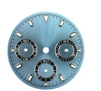 XTINKOPW 1pc 29.5mm VK63 Movement Men's Watch Dial White Black Blue Gold Panda Luminous Face Watch Accessories(WZ-N-369)