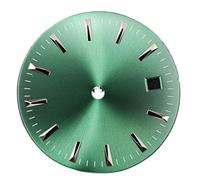 XTINKOPW 1pc 29.5mm Watch Dial No Luminous Watches Face Men's Watch Accessories For 8215/8200/ 821A And 2813 Movements(Green Sunburst)
