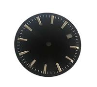 XTINKOPW 1pc 29.5mm Watch Dial No Luminous Watches Face Men's Watch Accessories for 8215/8200/ 821A and 2813 Movements(Black Sunburst)