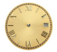 XTINKOPW 1pc 29mm Black White Red Gold Dial Rome Index Fit NH35 NH36 Movements Fit 3 Clock 3.8 Clock Crown(Gold 2)