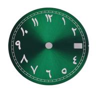 XTINKOPW 1pc 29mm Blue/Black/Pink/Green/Purple Watch Dial Green Luminous Sterile Dial FIT NH35 NH36 Movement Watch Accessories(A)