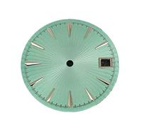XTINKOPW 1pc 29mm Cocktail Dial NH35 Women's Watch Dial Accessories Radial Texture Faces NH35 Watches Repair Parts(Silver Sky Blue)
