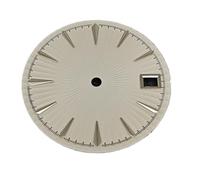 XTINKOPW 1pc 29mm Cocktail Dial NH35 Women's Watch Dial Accessories Radial Texture Faces NH35 Watches Repair Parts(Silver White)