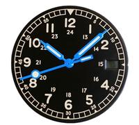 XTINKOPW 1pc 29mm Color Sterile Watch Dial Green Luminous Fit NH35 NH36 Automatic Movement Watch Parts(Black B Set)