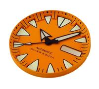 XTINKOPW 1pc 29mm Fit NH36 NH36A Automatic Movement Red/Blue/Yellow/Orange Watch Dial Monster Sterile Green Luminous Diving Watch Accessories(Blueb)